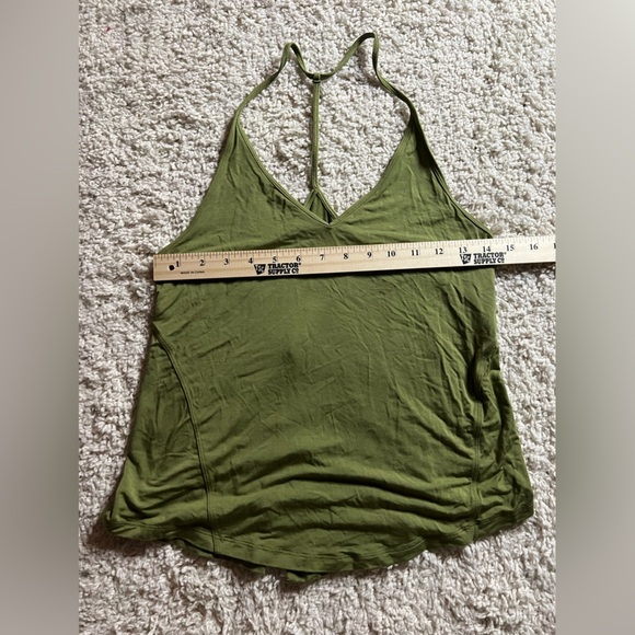 Lululemon Green Modal Silk Yoga Tank - Picture 3 of 5
